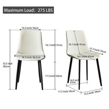 Carregar imagem no visualizador da galeria, A1119, White Dining Chairs &amp;
